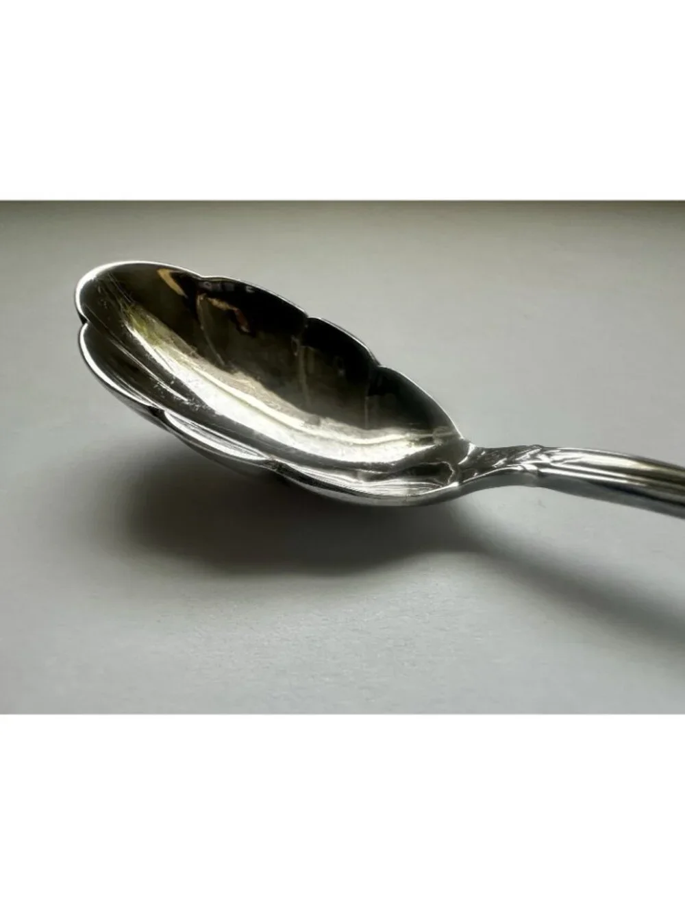 International Deep Silver Orleans French Baroque Sugar Spoon 1964 Silverplate